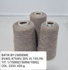 Filato yarn stock lot rocche BATIK BY LINSIEME. 620 G.