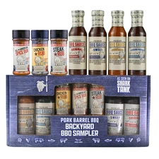 Backyard Gift Set – 4 Competition BBQ Sauces & 3 Seasoning Rubs | Barbecue Gifts