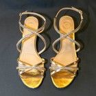 I. MILLER Womens Soft Gold Wedge Rhinestone Dress Shoes Sz 8.5M - NEW IN BOX — photo 3
