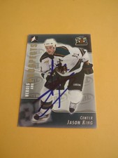 Jason King Signed Manitoba Moose AHL Card Vancouver Canucks 