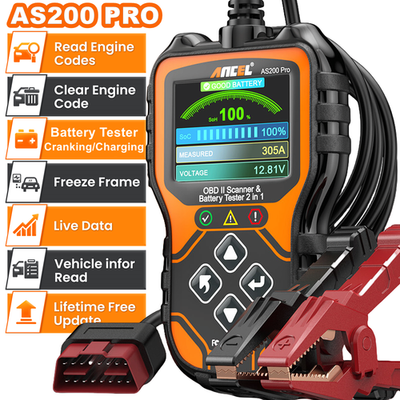 #ad #ad ANCEL AS200 PRO OBD2 Scanner Code Reader OBD II Check Engine Car Diagnostic Tool $43.89
