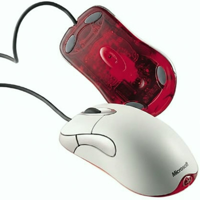 Microsoft D58-00002 Intellimouse Optical Bluetooth Red Ergonomic Programmable