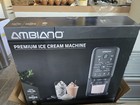 Ambiano Premium Ice Cream Machine 800W 500ml 10-in-1 Maker Black Boxed