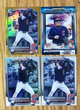 4 Cards Travis Bazzana 2025 Bowman Draft Chrome Gold/50 Mojo Prospect Guardians