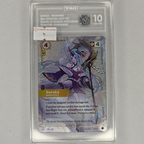 Soraka, Wanderer graded TAG 10 for sale on eBay