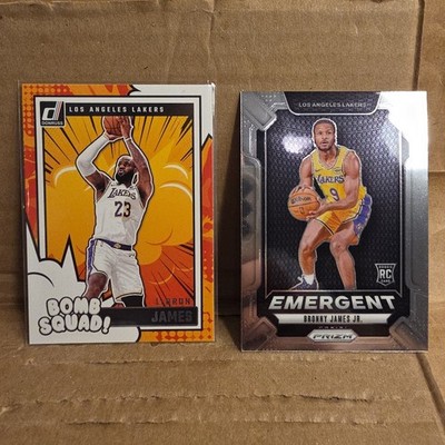 NBA Panini Donruss LA Lakers- LeBron James Bomb Squad + Bronny James RC Combo 