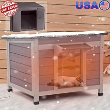 Outdoor Cat House Cat Shelter with Insulated Liner Warming Cold Weather House