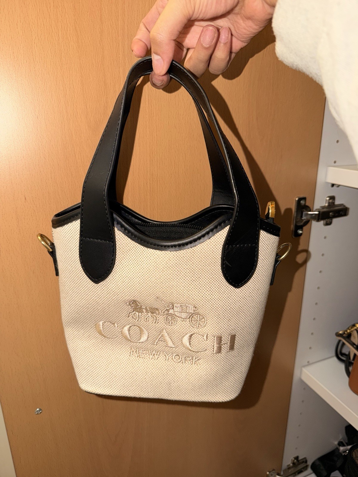 Coach Mini Tote Bag Signature Canvas