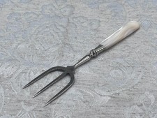 Vorlegegabel Griff k&uuml;nstlichem Perlmutt Metall minimale Korrosion Besteck 18 cm