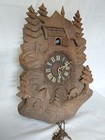 Antique Hand Carved Cuckoo Clock, Chalet Cottage and Deer for Restoration — photo 5