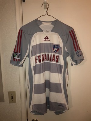 VTG Adidas FC Dallas 2006 2007 Jersey Away Shirt Grey Small Authentic MLS Y2K