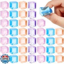 Poen 50 Pcs Stress Balls Fidget Toys Cube Toys Fidget Stress Relief Sensory C