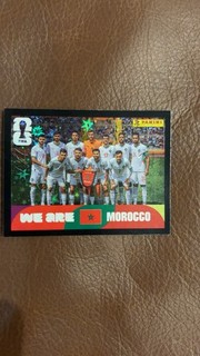 2026 Panini World Cup Morocco Team Group BLACK PARALLEL STICKER 1/1 ONE OF ONE