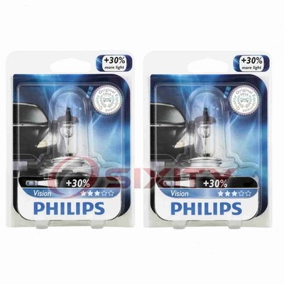 2 pc Philips High Low Beam Headlight Bulbs for Mini Cooper Cooper Clubman qo