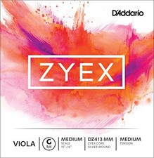 D'Addario Zyex Viola Single G String, Medium Scale, Medium Tension