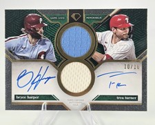 2024 TOPPS DIAMOND ICONS DUAL AUTO HARPER/TURNER RELIC 10/10 PHILLIES!