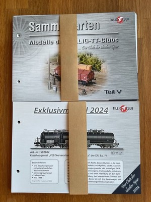 Tillig TT Club Modelle + Exklusivmodelle Sammelkarten Teil V - 2023-2025 neu