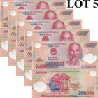 Viet Nam Vietnam 200000 200,000 Dong 2021 P 123 Polymer UNC 1/20 Bundle LOT 5 pc
