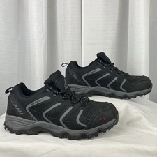 NORTIV 8 Mens AEBAMBCE 160448 Low Black Outdoor Trail Hiking Shoes Size US 11