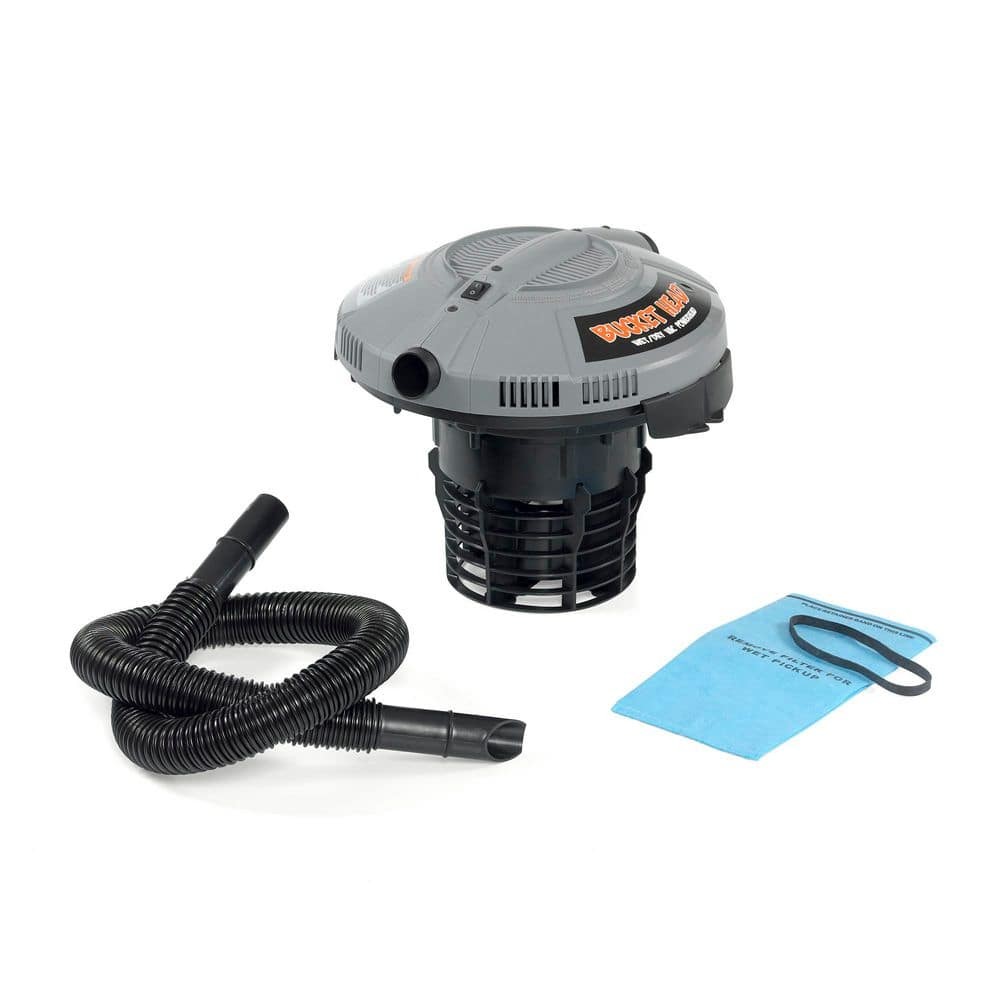 Bucket Head 5 Gal 1.75 HP Wet Dry Vac Powerhead Shop Vacuum 