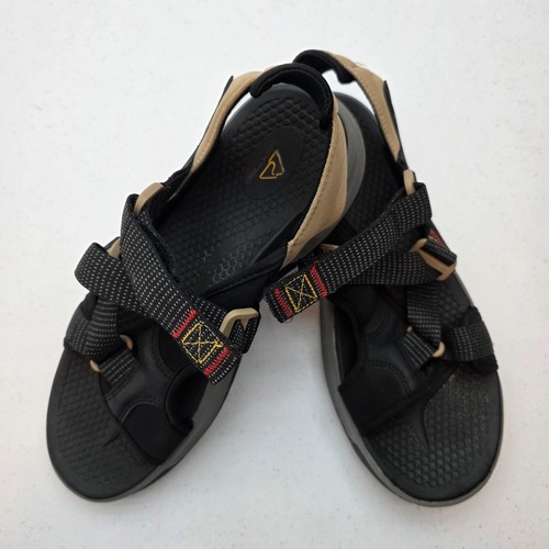 Ozark Trail Mens Hiking Sandals Black Tan Outdoor Strappy Athletic Size 10