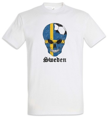 Sweden Football Comet Herren T-Shirt Schweden Schwedisch Fahne Schwedische