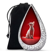 Cat Warmth Burial Urns for Ashes Adult Mother, Decorative Urn 10 Inch 