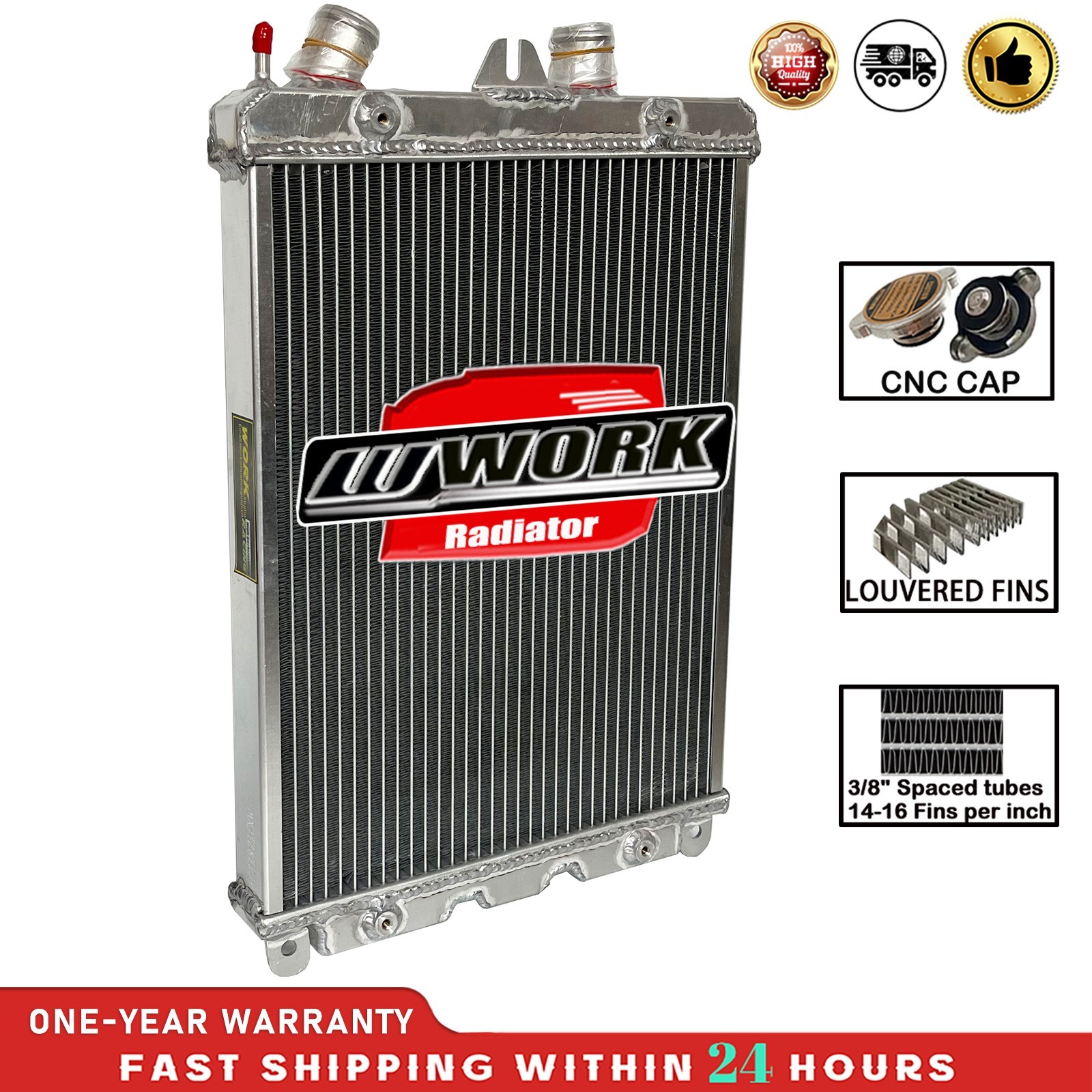 Left Aluminum Radiator Fit 2000-2006 Ferrari 360 3.6L W/O Sensor hole NO Sensor