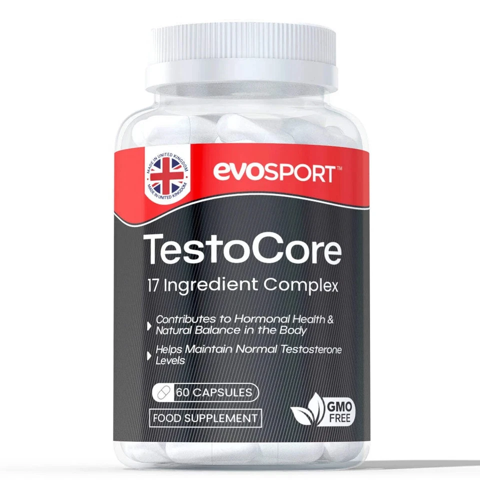 EVOLUTION SLIMMING TestoCore - 17 Ingredient Complex - Natural Booster For Men