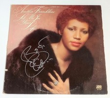 Aretha Franklin SIGNED Vinyl Let Me In Your Life Record Album Autograph 