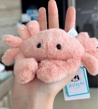 Jellycat Fluffy Crab 15CM β Soft Pink Plush, Gift for Everyone, BNWT + Dust Bag