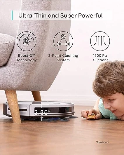 Eufy by Anker BoostIQ RoboVac 30C Vacuum Cleaner Wi-Fi 1500Pa T2118121 - White - Image 3 of 4