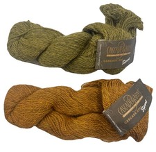 2 New Skeins Cascade 220 Sport Peruvian Highland Wool Autumn Gold Green 328yd
