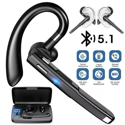 Wireless Bluetooth Kopfhörer Stereo Kabellos Headset Ohrhörer Mikrofon für Handy
