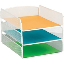 Safco Onyx Desk Organizer, 3 Trays, Office/Classroom Mailbox, Paper/Mail