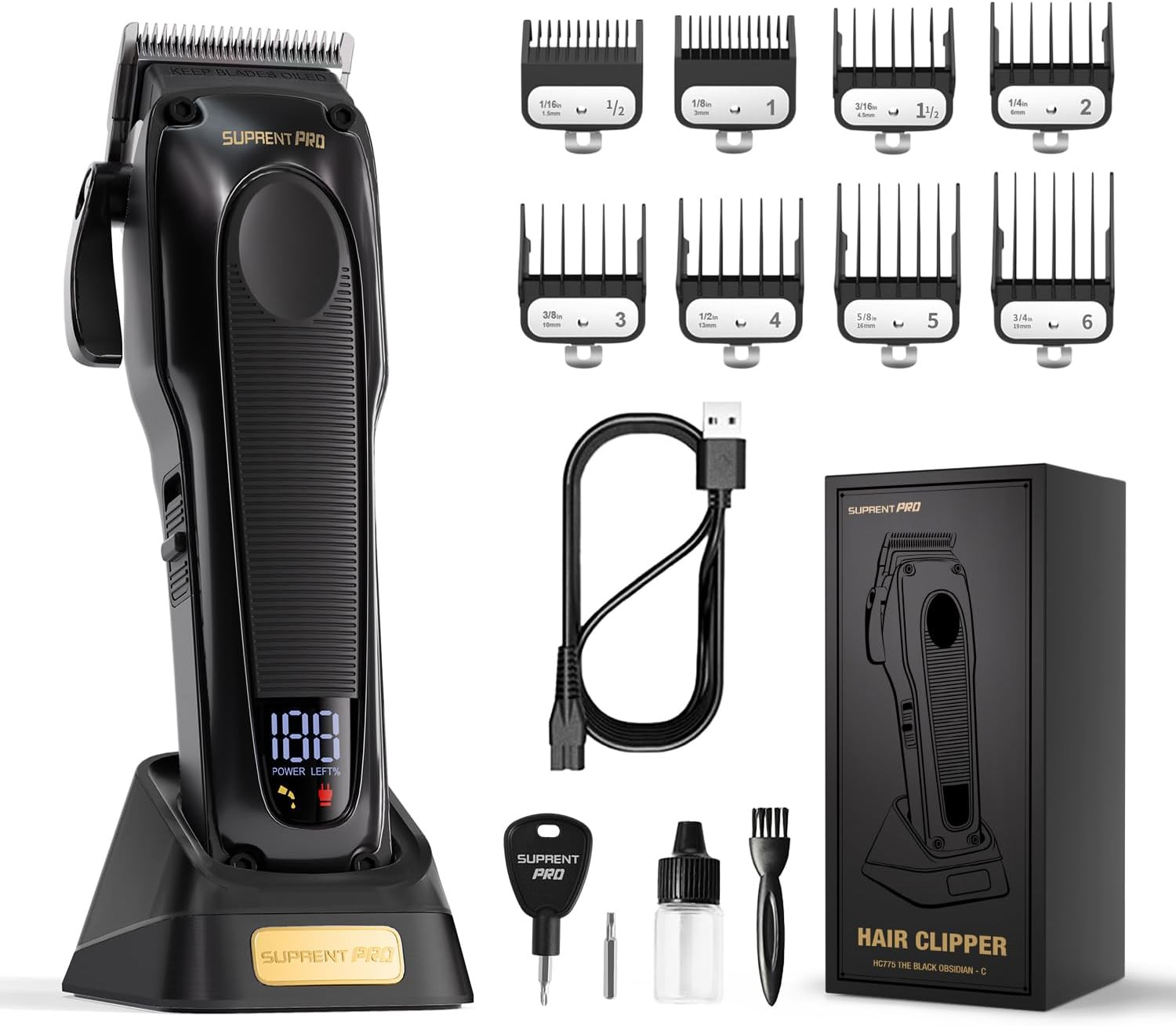 Tagliacapelli Professionale Motore Brushless Uomo - Taglio Zero Barberia