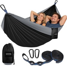 Camping Hammock, Portable with Tree Straps  Attached Carry Bag,