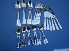 ***  30-tlg. Silberbesteck von BSF, Modell: Schlosspark, 90er Silberauflage  ***