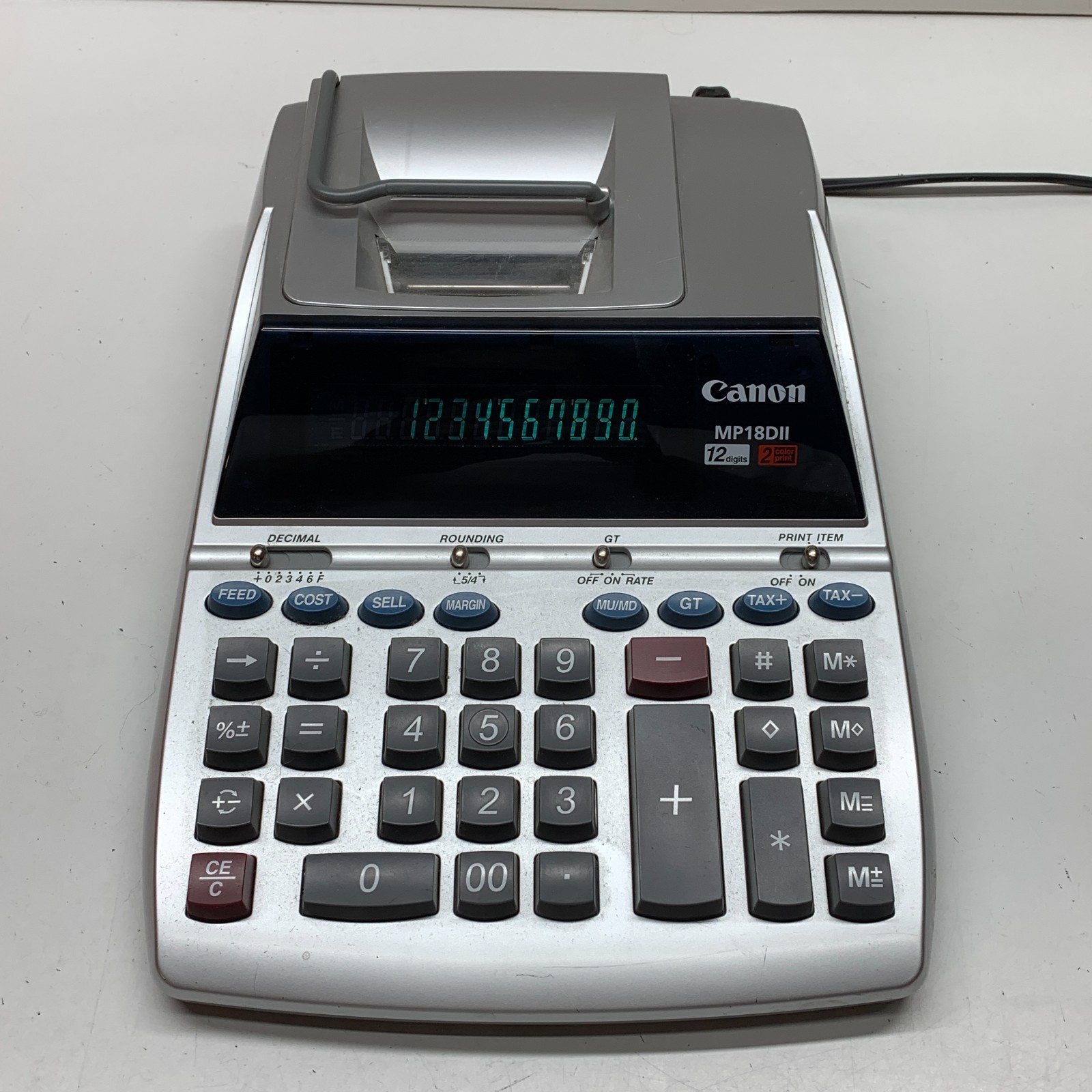 Canon Calculator MP18DII Professional Desktop Printing Adding Tested Working-image