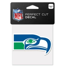 Seattle Seahawks Retro Logo Perfect Cut Decal NEW FREE SHIPPING! 3x2 Inches