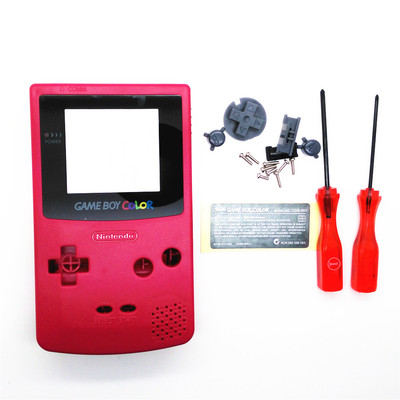 New Full Housing Shell for Nintendo Game boy Color GBC OEM Repair - Hot Pink