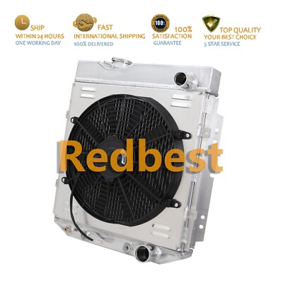 3 Row Radiator+Shroud+Fan For Ford Mustang Falcon/Mercury Comet 2.8L-7.0L V8 l6