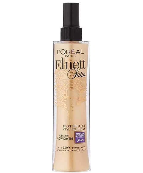 Loreal Paris Elnett Satin Straight Heat Protect Styling Spray
