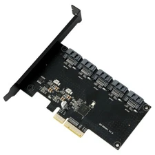 5 Ports SATA 6Gbps to PCI Express Controller Card PCIe 4X to SATA 3.0 Adapter