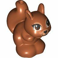 LEGO Minifigure Accessory Dark Orange Squirrel, Friends / Elves