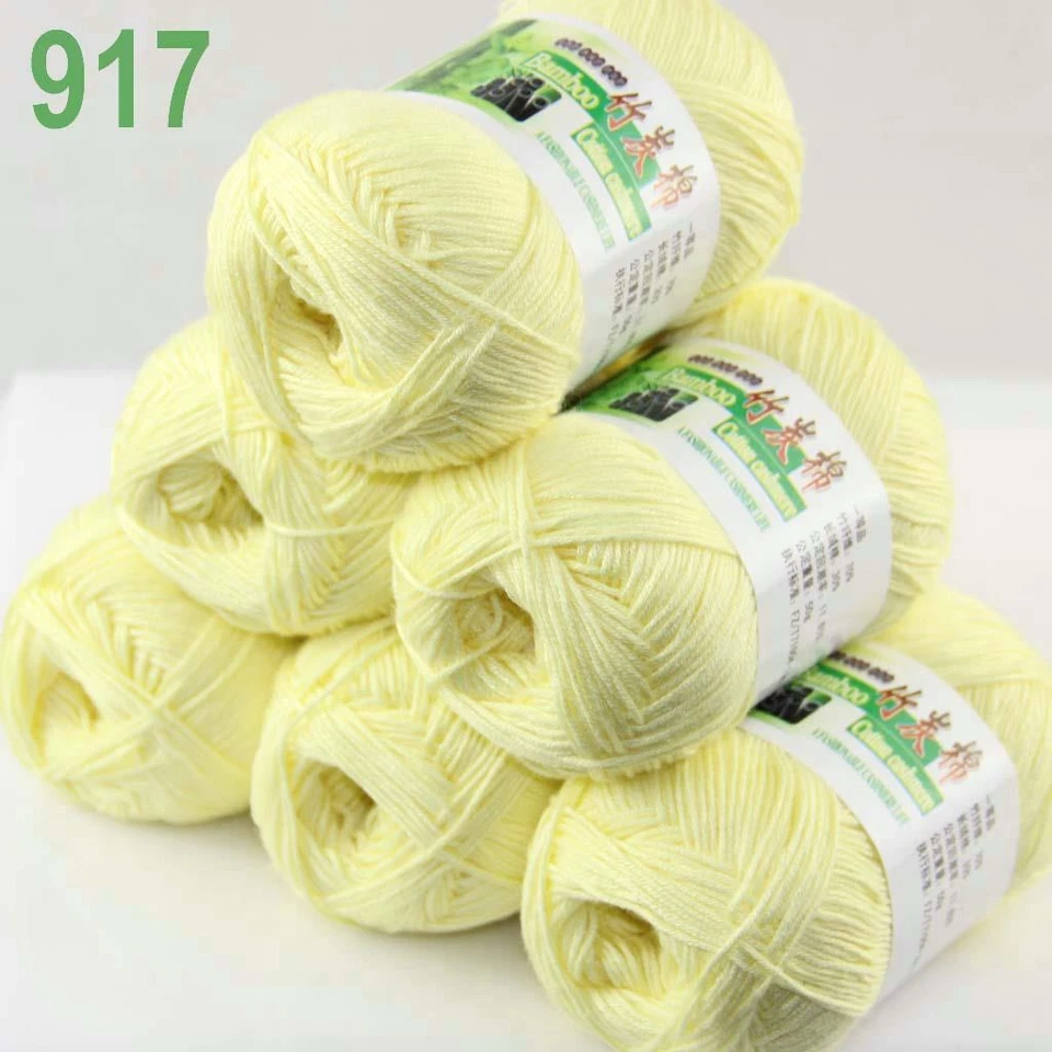 Sale Lot 6SkeinsX50g Soft Bamboo Cotton Baby Wrap Hand Knitting Crochet Yarn 917 - Image 2 of 4