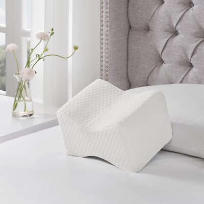 Memory Foam Leg Knee Pillow for Side Sleepers Soothing Pain Relief for Back Hips