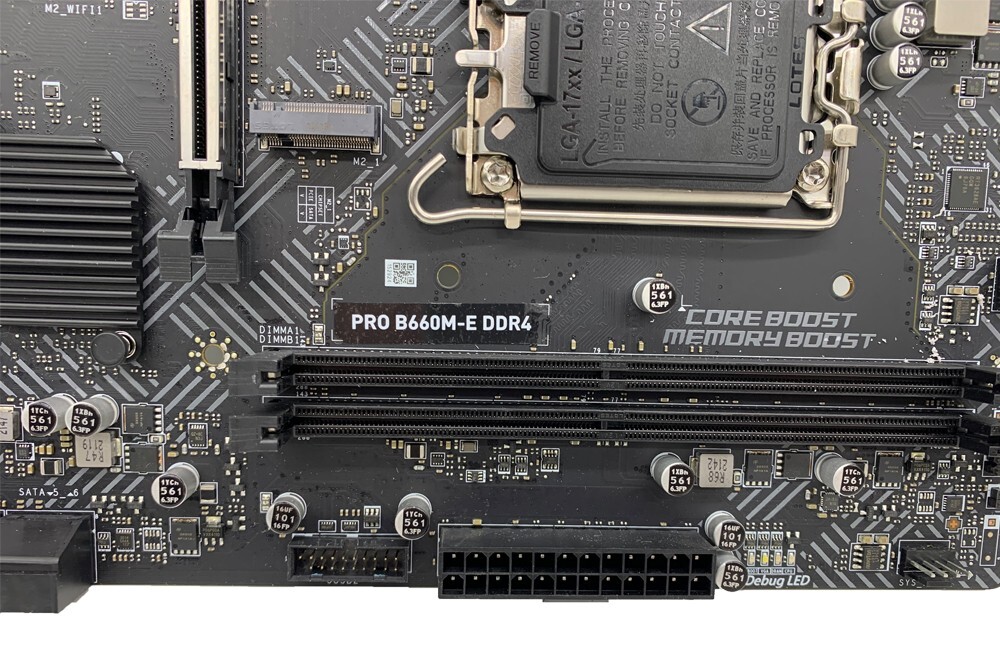 MSI PRO B660M-E DDR4 Motherboard mATX Intel B660 LGA1700