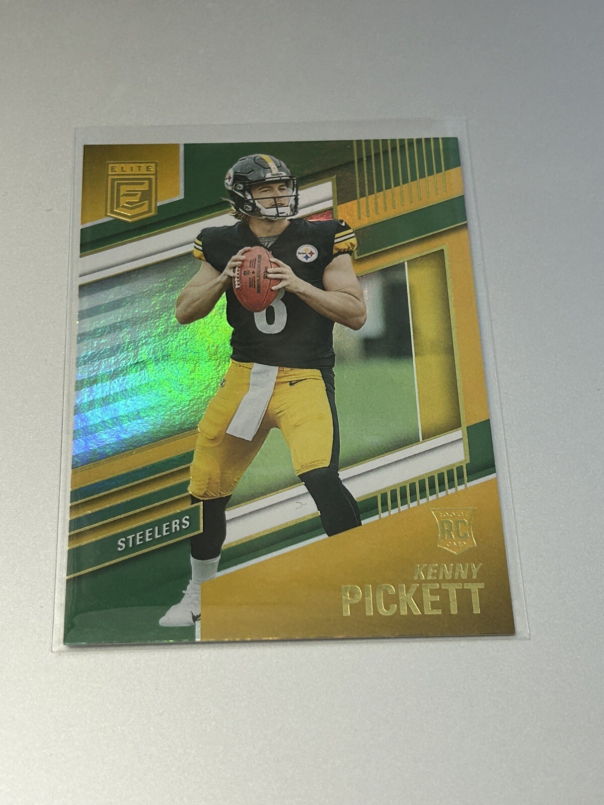 2022 Donruss Elite Kenny Pickett #101 RC Green Parallel Steelers