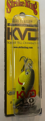 Strike King KVD 1.0 Square Bill crankbait lure Black Back Chart